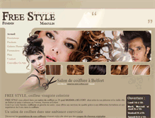 Tablet Screenshot of free-style-coiffure.com